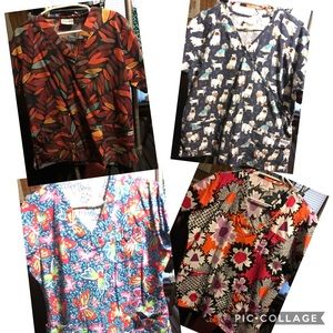 UA brand size medium scrub tops